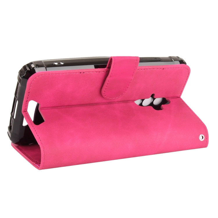 For Blackview BV6600 Solid Color Skin Feel Magnetic Buckle Horizontal Flip Calf Texture PU Leather Case with Holder & Card Slots & Wallet
