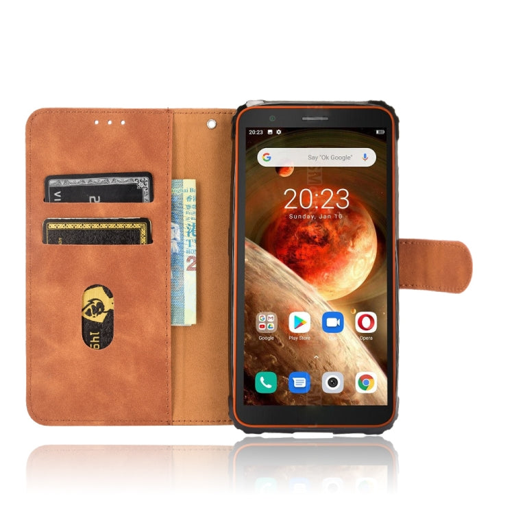 For Blackview BV6600 Solid Color Skin Feel Magnetic Buckle Horizontal Flip Calf Texture PU Leather Case with Holder & Card Slots & Wallet