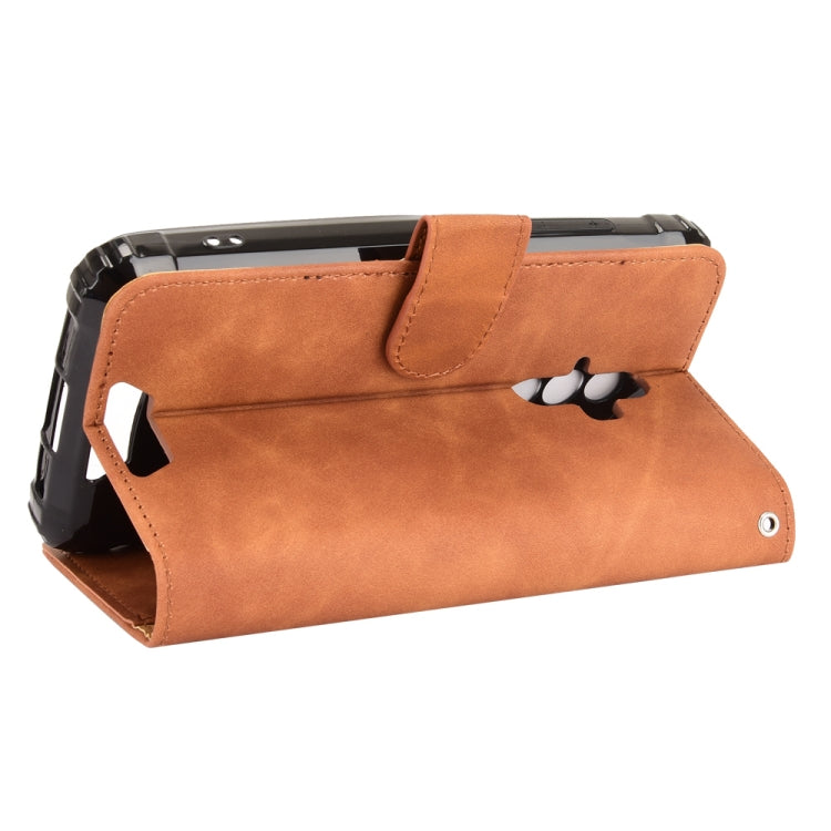 For Blackview BV6600 Solid Color Skin Feel Magnetic Buckle Horizontal Flip Calf Texture PU Leather Case with Holder & Card Slots & Wallet