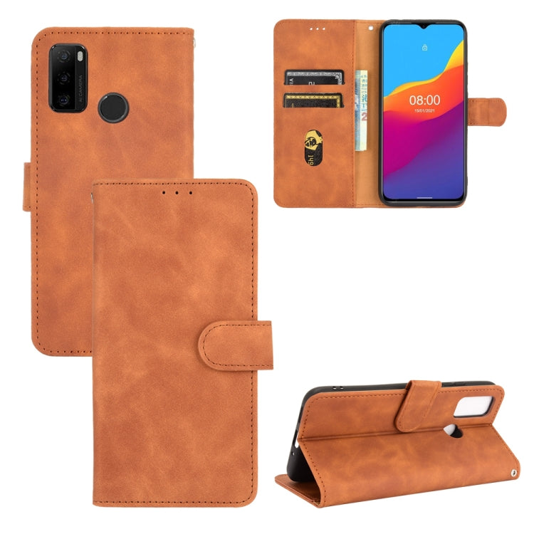 For Ulefone Note 10 Solid Color Skin Feel Magnetic Buckle Horizontal Flip Calf Texture PU Leather Case with Holder & Card Slots & Wallet