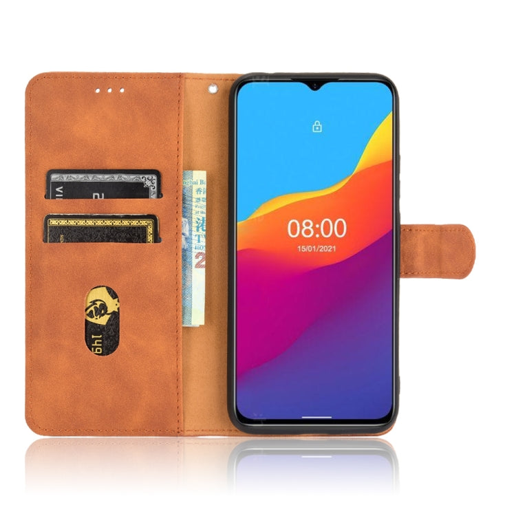 For Ulefone Note 10 Solid Color Skin Feel Magnetic Buckle Horizontal Flip Calf Texture PU Leather Case with Holder & Card Slots & Wallet