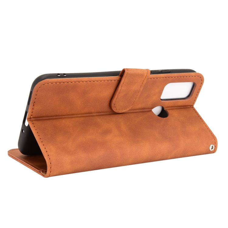 For Ulefone Note 10 Solid Color Skin Feel Magnetic Buckle Horizontal Flip Calf Texture PU Leather Case with Holder & Card Slots & Wallet