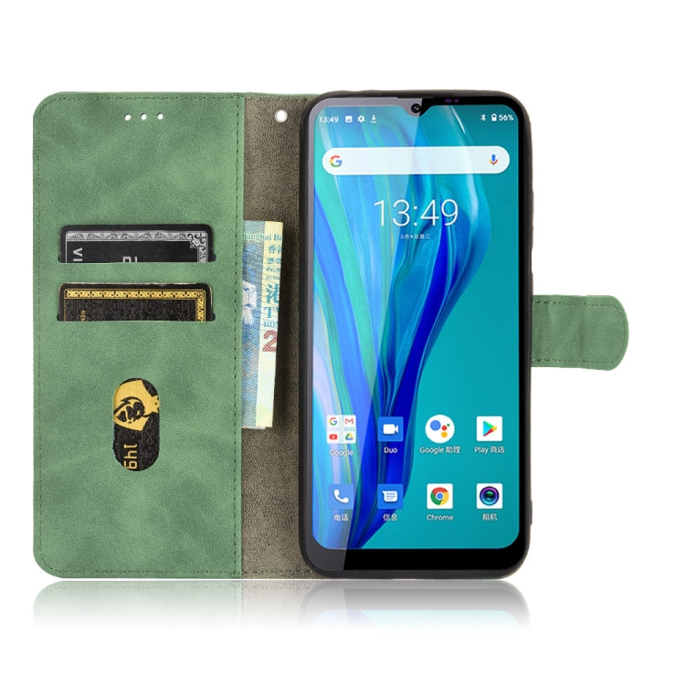For Oukitel C23 Pro Solid Color Skin Feel Magnetic Buckle Horizontal Flip Calf Texture PU Leather Case with Holder & Card Slots & Wallet