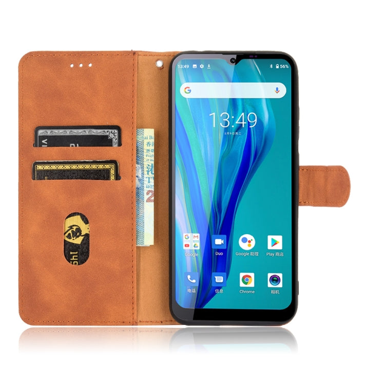 For Oukitel C23 Pro Solid Color Skin Feel Magnetic Buckle Horizontal Flip Calf Texture PU Leather Case with Holder & Card Slots & Wallet