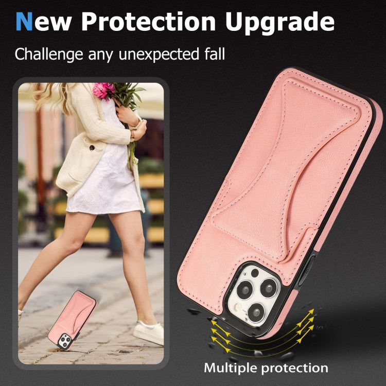 For iPhone 12 / 12 Pro Ultra-thin Shockproof Protective Case with Holder & Metal Magnetic Function
