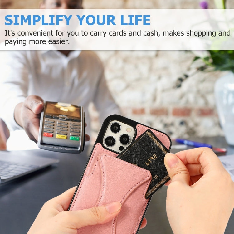 For iPhone 12 / 12 Pro Ultra-thin Shockproof Protective Case with Holder & Metal Magnetic Function