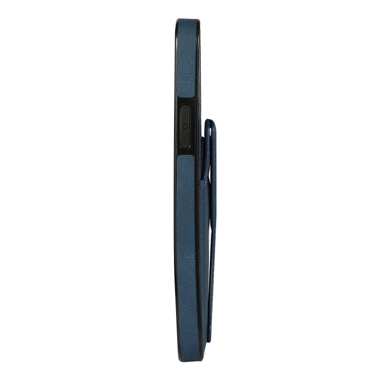 For iPhone 12 / 12 Pro Ultra-thin Shockproof Protective Case with Holder & Metal Magnetic Function