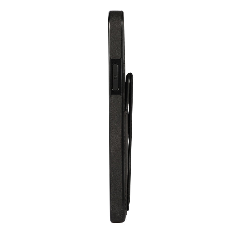 For iPhone 12 / 12 Pro Ultra-thin Shockproof Protective Case with Holder & Metal Magnetic Function