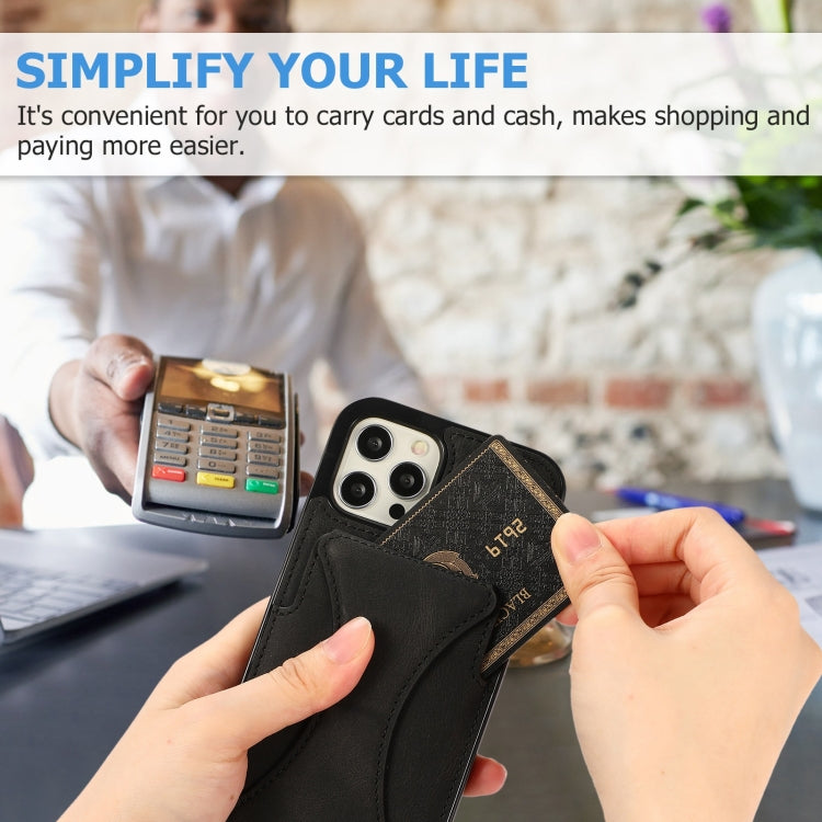 For iPhone 12 / 12 Pro Ultra-thin Shockproof Protective Case with Holder & Metal Magnetic Function