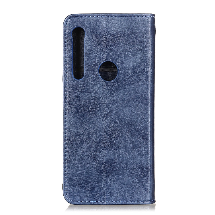 For Motorola One Macro Magnetic Retro Crazy Horse Texture Horizontal Flip Leather Case with Holder & Card Slots