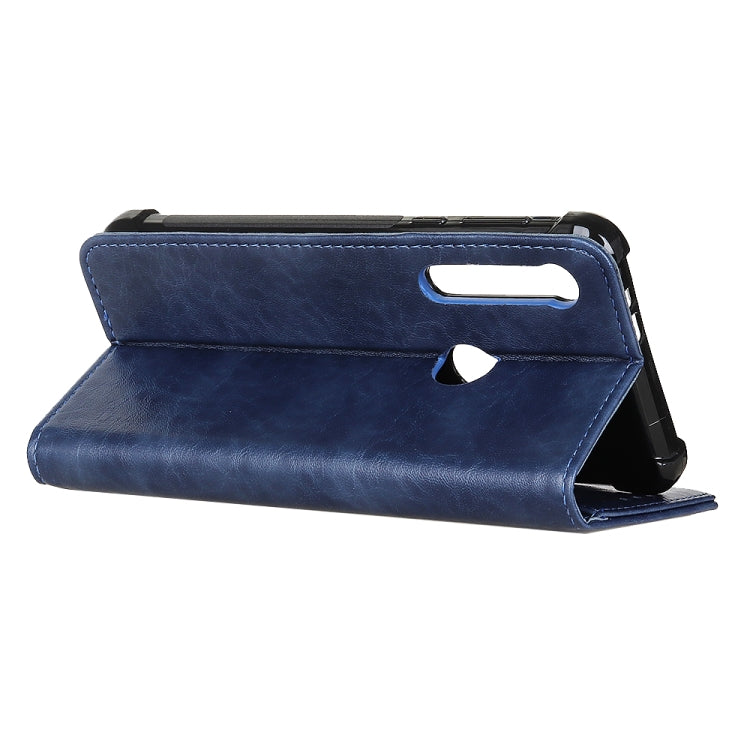 For Motorola One Macro Magnetic Retro Crazy Horse Texture Horizontal Flip Leather Case with Holder & Card Slots