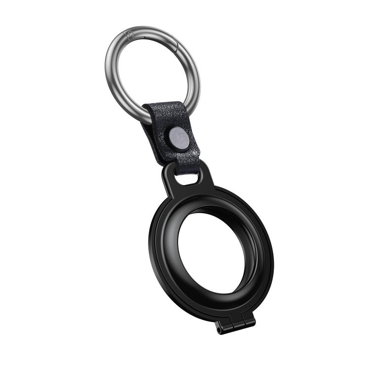 Shockproof Anti-scratch Aluminum Alloy Case Cover with Keychain Ring Loop For AirTag