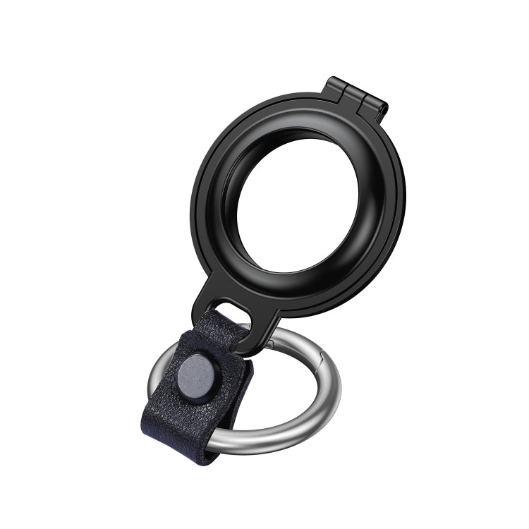 Shockproof Anti-scratch Aluminum Alloy Case Cover with Keychain Ring Loop For AirTag