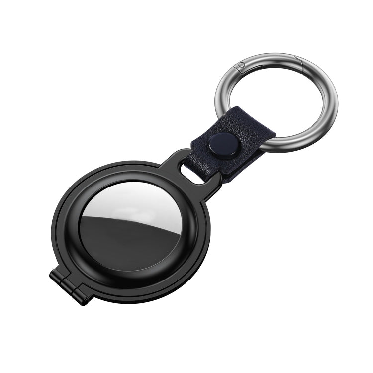 Shockproof Anti-scratch Aluminum Alloy Case Cover with Keychain Ring Loop For AirTag