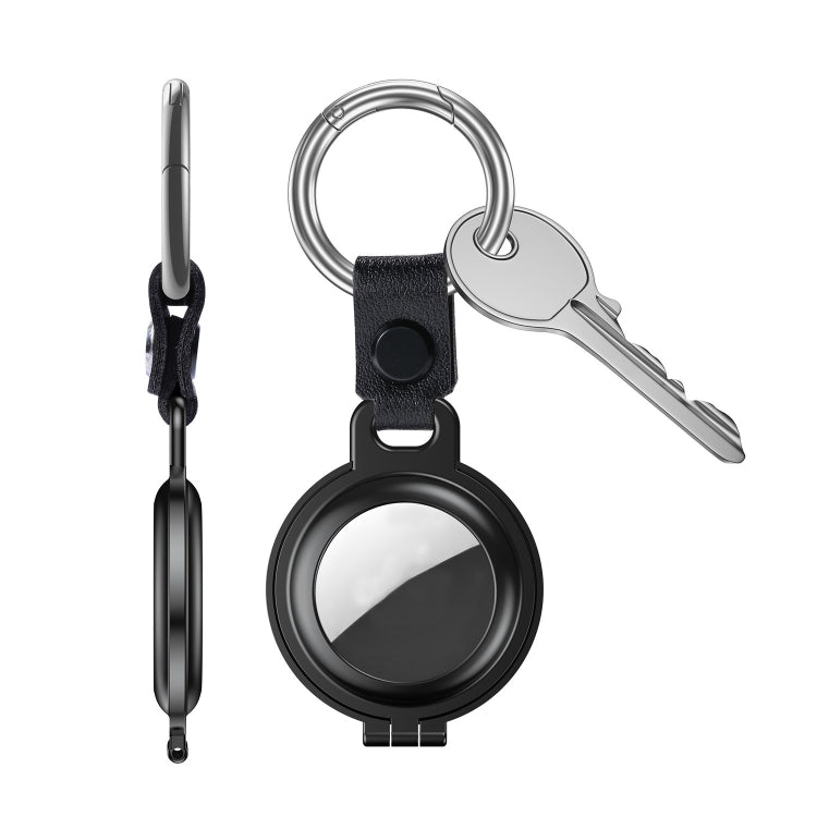 Shockproof Anti-scratch Aluminum Alloy Case Cover with Keychain Ring Loop For AirTag