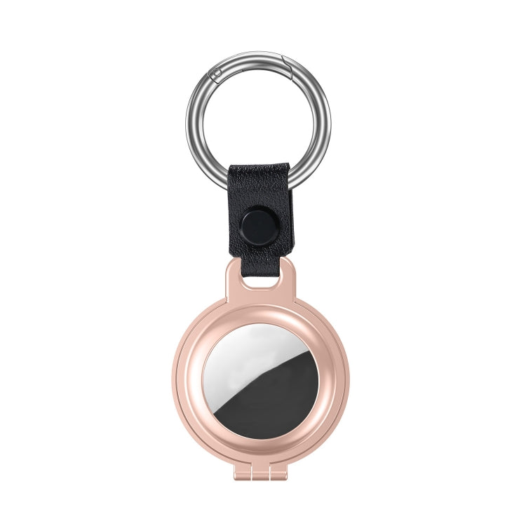 Shockproof Anti-scratch Aluminum Alloy Case Cover with Keychain Ring Loop For AirTag