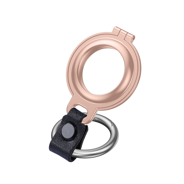Shockproof Anti-scratch Aluminum Alloy Case Cover with Keychain Ring Loop For AirTag