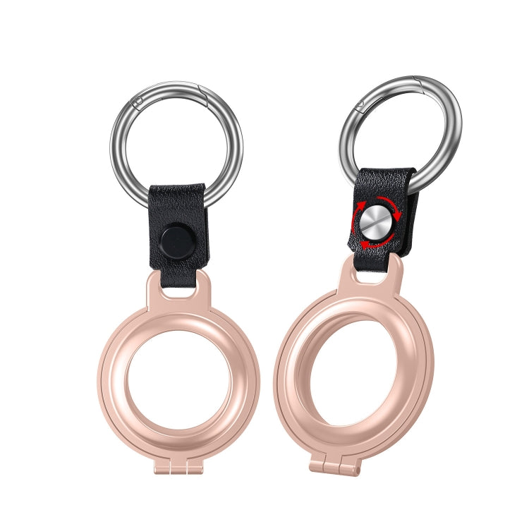 Shockproof Anti-scratch Aluminum Alloy Case Cover with Keychain Ring Loop For AirTag