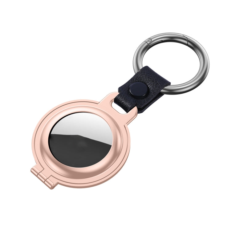 Shockproof Anti-scratch Aluminum Alloy Case Cover with Keychain Ring Loop For AirTag