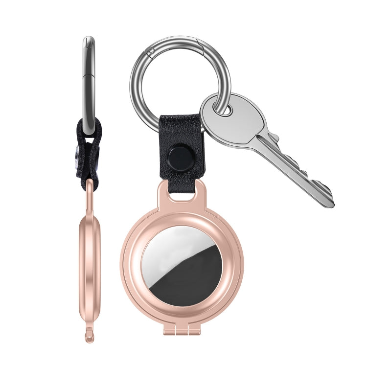 Shockproof Anti-scratch Aluminum Alloy Case Cover with Keychain Ring Loop For AirTag