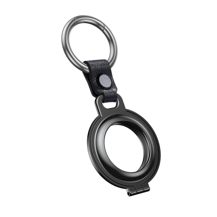 Shockproof Anti-scratch Aluminum Alloy Case Cover with Keychain Ring Loop For AirTag