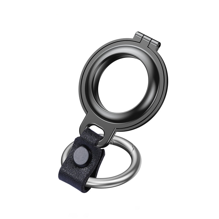 Shockproof Anti-scratch Aluminum Alloy Case Cover with Keychain Ring Loop For AirTag