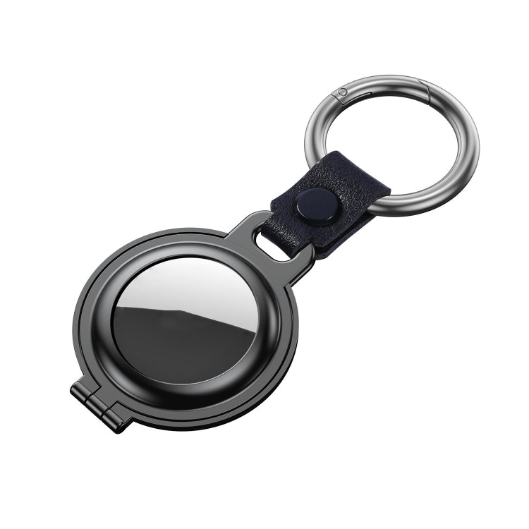 Shockproof Anti-scratch Aluminum Alloy Case Cover with Keychain Ring Loop For AirTag