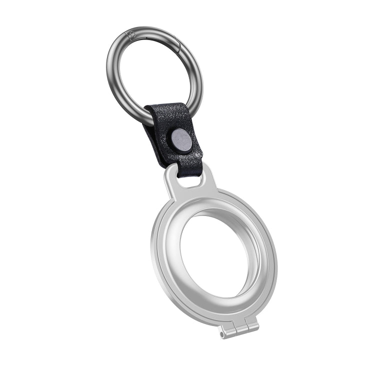 Shockproof Anti-scratch Aluminum Alloy Case Cover with Keychain Ring Loop For AirTag