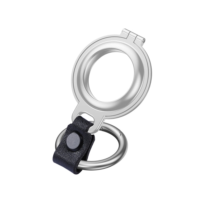 Shockproof Anti-scratch Aluminum Alloy Case Cover with Keychain Ring Loop For AirTag