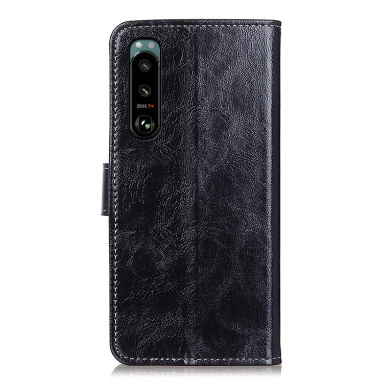 For Sony Xperia 5 III Retro Crazy Horse Texture Horizontal Flip Leather Case with Holder & Card Slots & Photo Frame & Wallet