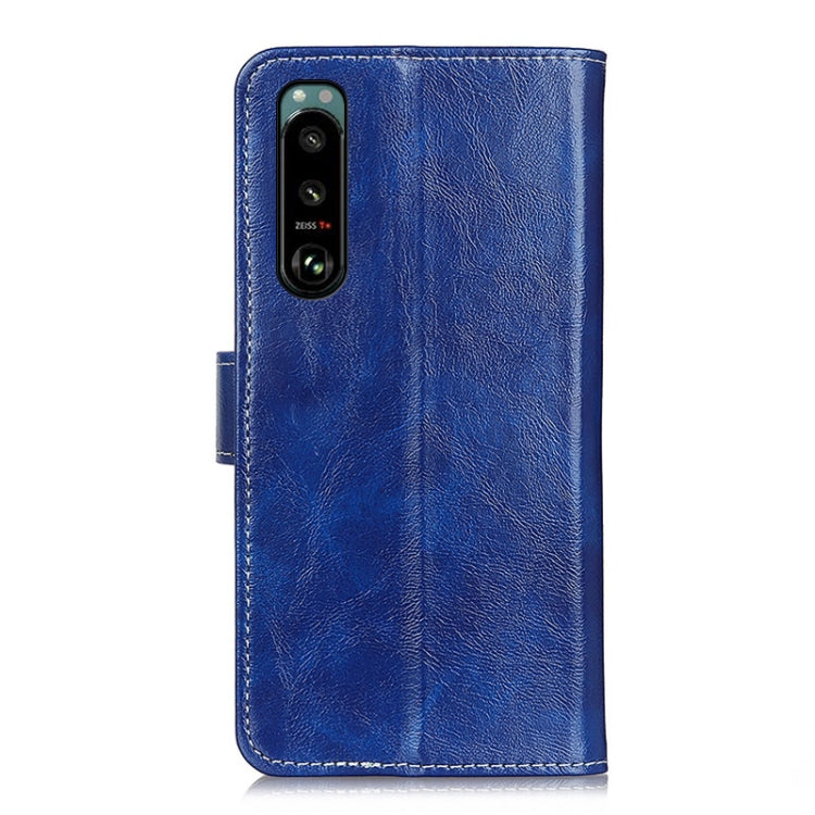 For Sony Xperia 5 III Retro Crazy Horse Texture Horizontal Flip Leather Case with Holder & Card Slots & Photo Frame & Wallet