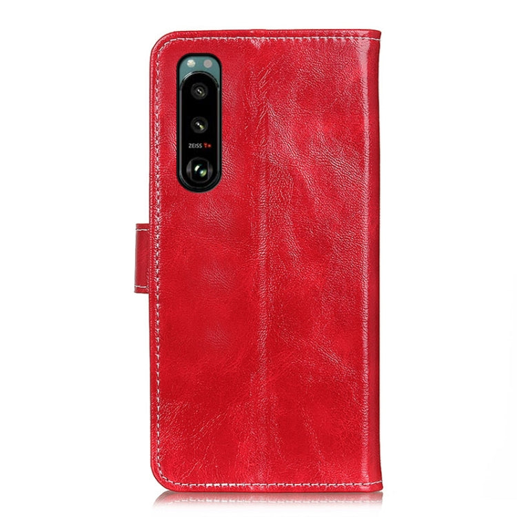 For Sony Xperia 5 III Retro Crazy Horse Texture Horizontal Flip Leather Case with Holder & Card Slots & Photo Frame & Wallet