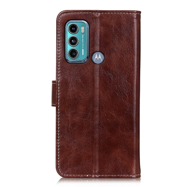 For Motorola Moto G60 / G40 Fusion Retro Crazy Horse Texture Horizontal Flip Leather Case with Holder & Card Slots & Photo Frame & Wallet