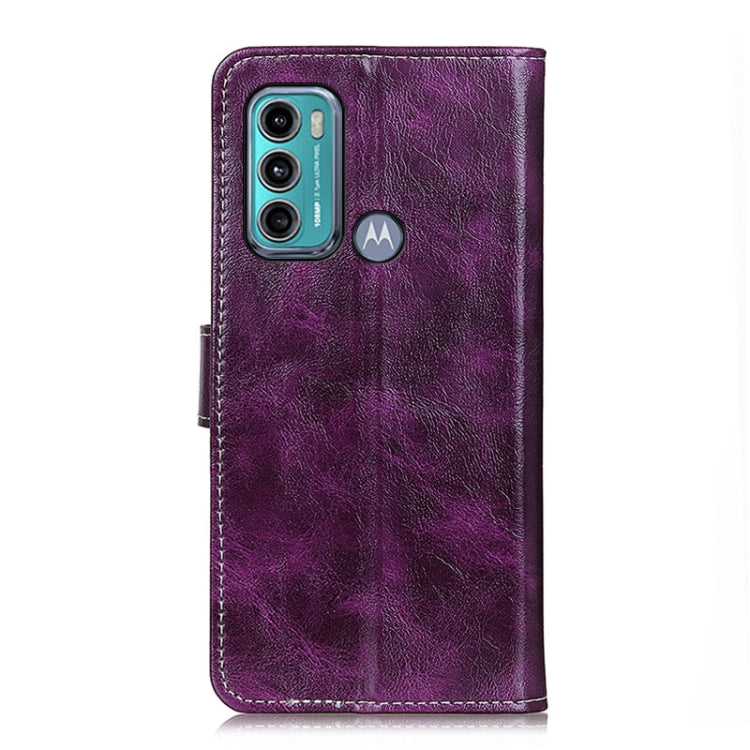 For Motorola Moto G60 / G40 Fusion Retro Crazy Horse Texture Horizontal Flip Leather Case with Holder & Card Slots & Photo Frame & Wallet