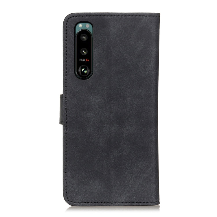 For Sony Xperia 5 III KHAZNEH Retro Texture Horizontal Flip Leather Case with Holder & Card Slots & Wallet