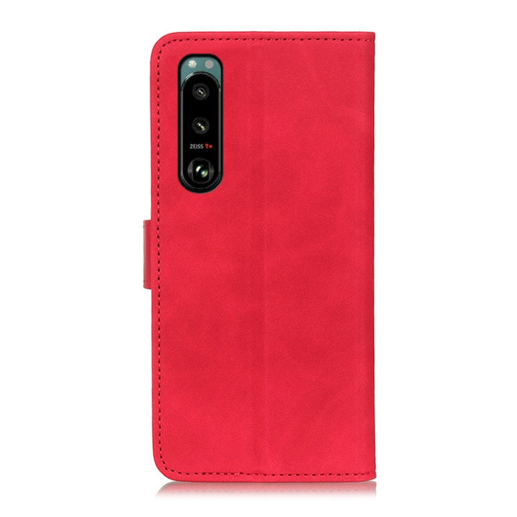 For Sony Xperia 5 III KHAZNEH Retro Texture Horizontal Flip Leather Case with Holder & Card Slots & Wallet