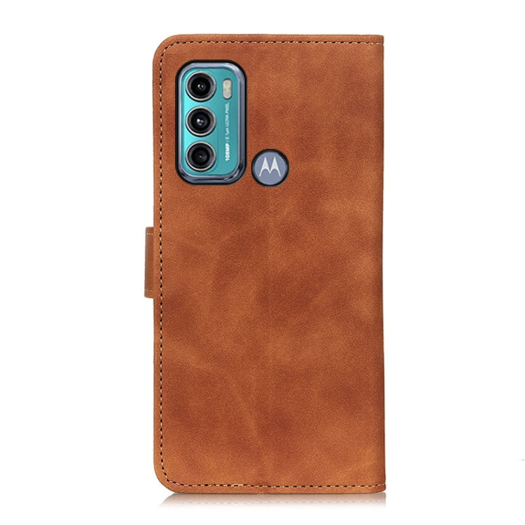 For Motorola Moto G60 / G40 Fusion KHAZNEH Retro Texture Horizontal Flip Leather Case with Holder & Card Slots & Wallet