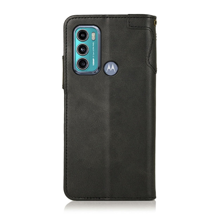 For Motorola Moto G60 / G40 Fusion KHAZNEH Dual-Splicing Cowhide Texture Horizontal Flip Leather Case with Holder & Card Slots & Wallet & Photo Frame & Lanyard