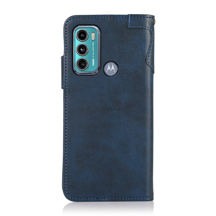 For Motorola Moto G60 / G40 Fusion KHAZNEH Dual-Splicing Cowhide Texture Horizontal Flip Leather Case with Holder & Card Slots & Wallet & Photo Frame & Lanyard