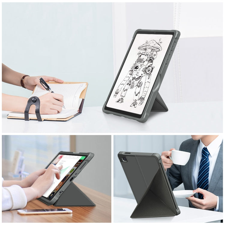 For Samsung Galaxy Tab A7 Lite 8.7 T220 / T225 Multi-folding Horizontal Flip PU Leather Shockproof Case with Holder