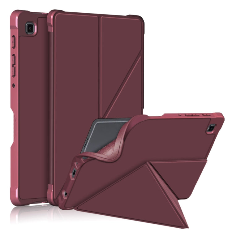 For Samsung Galaxy Tab A7 Lite 8.7 T220 / T225 Multi-folding Horizontal Flip PU Leather Shockproof Case with Holder