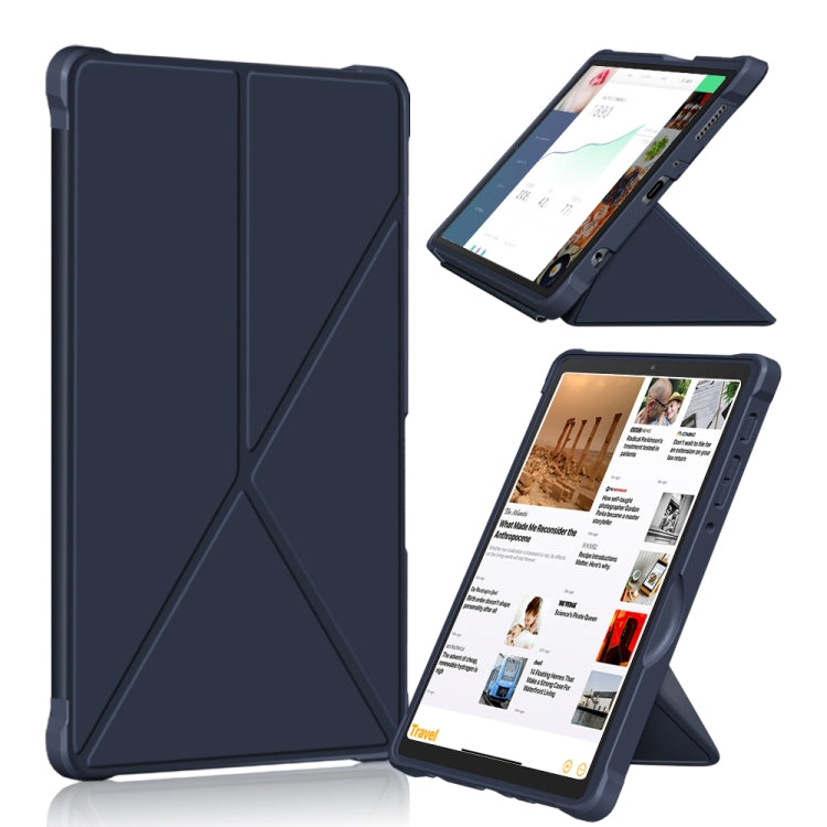 For Samsung Galaxy Tab A7 Lite 8.7 T220 / T225 Multi-folding Horizontal Flip PU Leather Shockproof Case with Holder