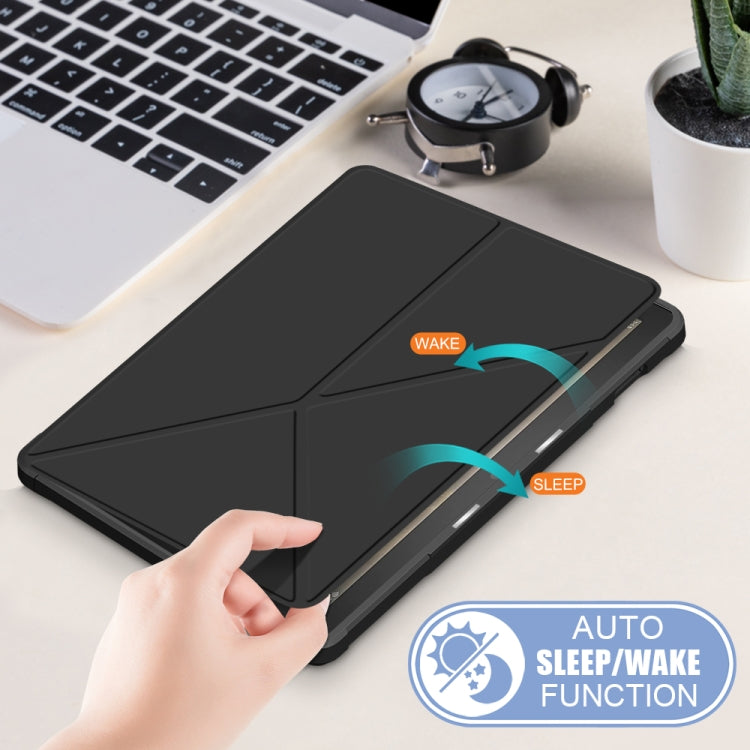 For Amazon Kindle Fire HD 10 / 10 Plus 2021 Multi-folding Horizontal Flip PU Leather Shockproof Case with Holder