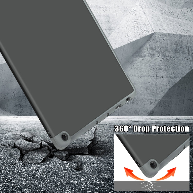 For Amazon Kindle Fire HD 10 / 10 Plus 2021 Multi-folding Horizontal Flip PU Leather Shockproof Case with Holder