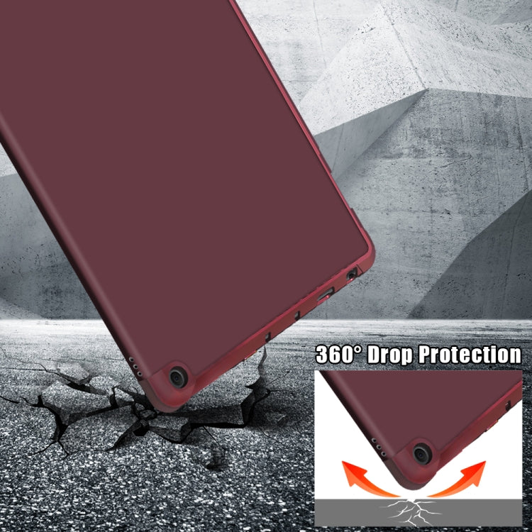 For Amazon Kindle Fire HD 10 / 10 Plus 2021 Multi-folding Horizontal Flip PU Leather Shockproof Case with Holder