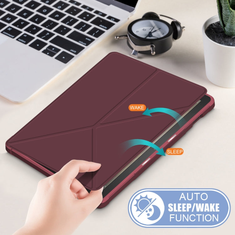 For Amazon Kindle Fire HD 10 / 10 Plus 2021 Multi-folding Horizontal Flip PU Leather Shockproof Case with Holder