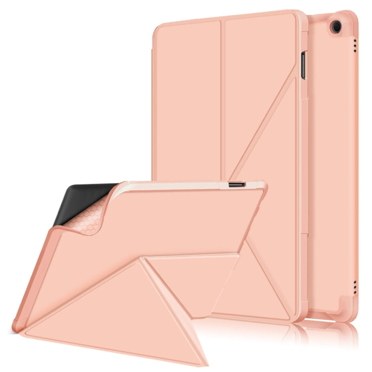 For Amazon Kindle Fire HD 10 / 10 Plus 2021 Multi-folding Horizontal Flip PU Leather Shockproof Case with Holder