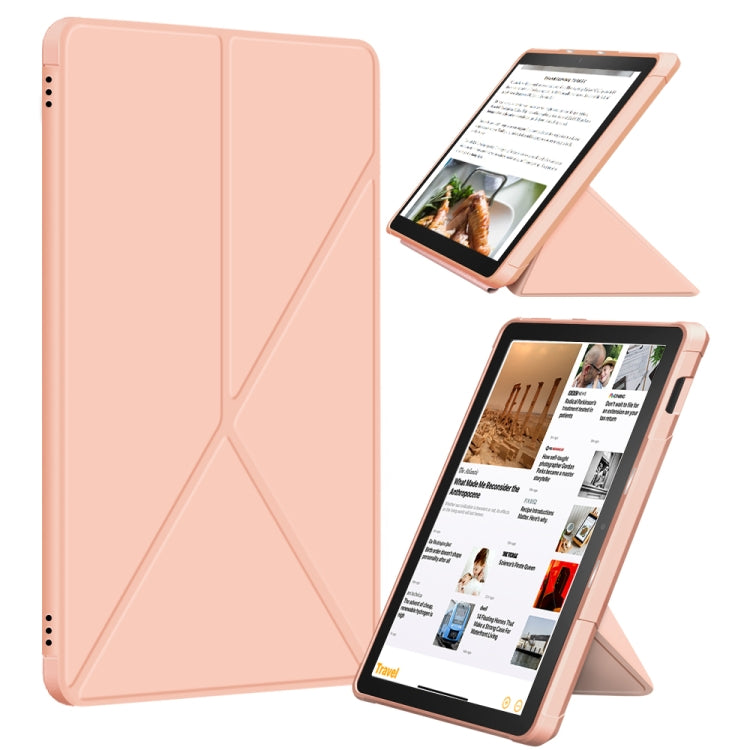 For Amazon Kindle Fire HD 10 / 10 Plus 2021 Multi-folding Horizontal Flip PU Leather Shockproof Case with Holder