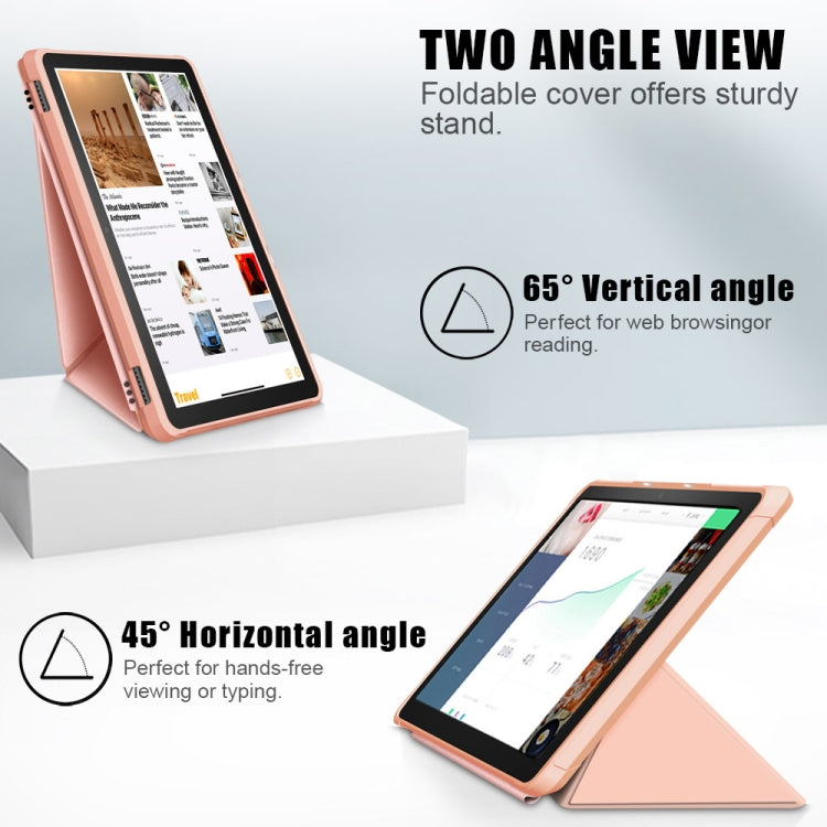 For Amazon Kindle Fire HD 10 / 10 Plus 2021 Multi-folding Horizontal Flip PU Leather Shockproof Case with Holder