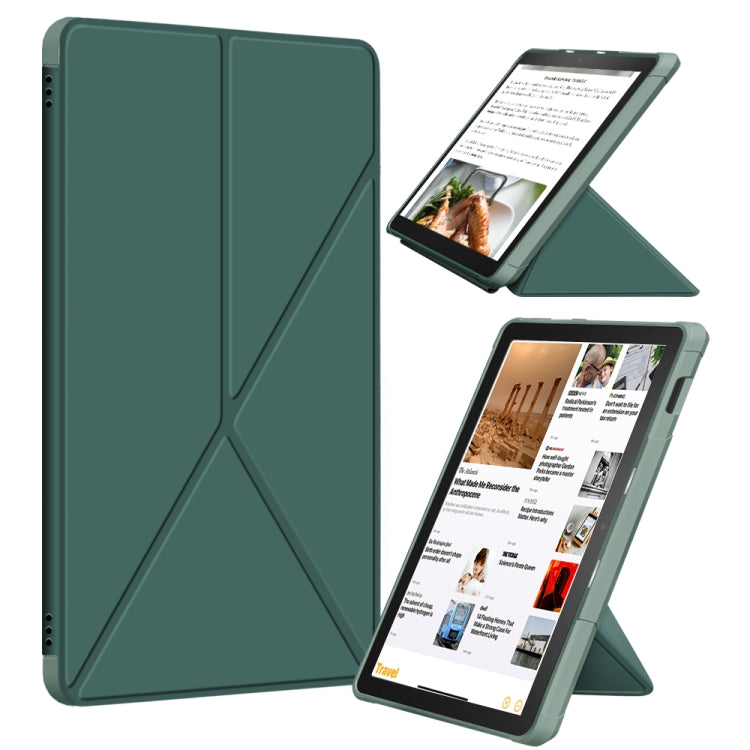 For Amazon Kindle Fire HD 10 / 10 Plus 2021 Multi-folding Horizontal Flip PU Leather Shockproof Case with Holder